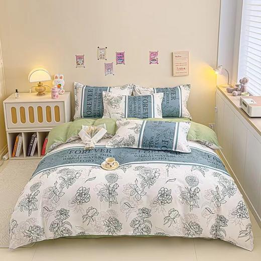 新品加厚生态棉高克重印染系列四件套G110400001 商品图2