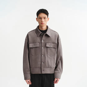 CHINISM赤尘 工装外套男春秋2025新款仿麂皮美式复古男士翻领夹克