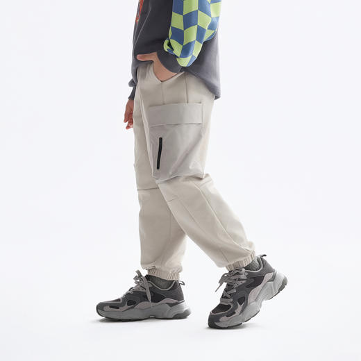 【MQD】童装男童裤子2025春装新款儿童针织裤工装裤运动裤休闲长 商品图1