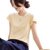 【第二件立减19元】木言欢MUYANHUAN桑蚕丝圆领T恤 | ⁫自带空调般的凉爽体感 慵懒随性 软糯亲肤 垂坠顺滑 商品缩略图4