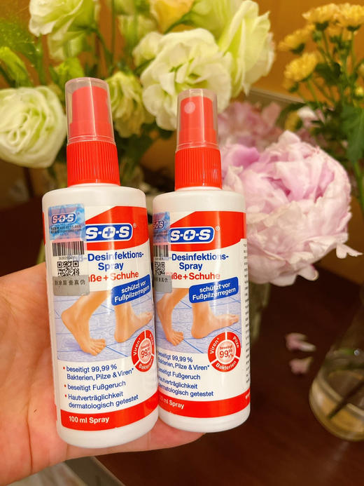 德国SOS足部健康水除臭喷雾100ml瓶 商品图0