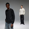 CHINISM赤尘 重磅圆领卫衣男秋季美式纯色纯棉无帽男士长袖上衣 商品缩略图4