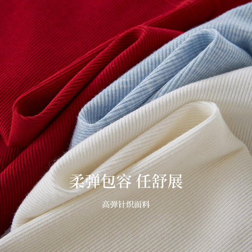 【08/12新品】熙世界收褶正肩V领长袖t恤女2025秋季新款设计感修身显瘦卡腰上衣 商品图3