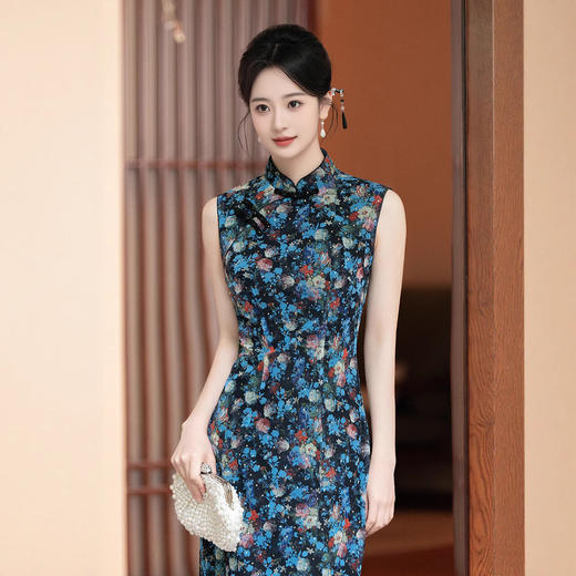 老上海旗袍雍容典雅高级改良新中式WC8655 商品图1