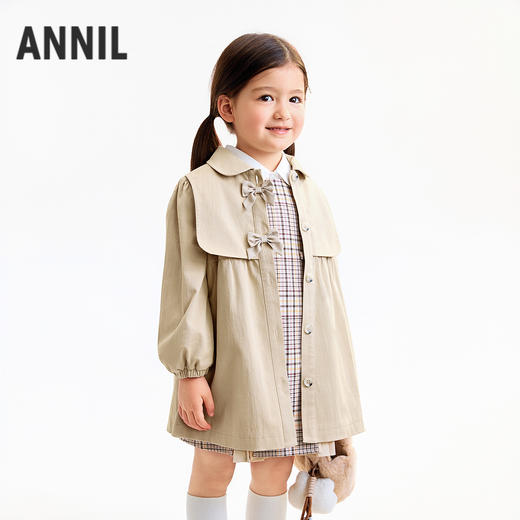 【实体店同款】女童梭织外套秋季新款安奈儿童装XG535209 商品图2