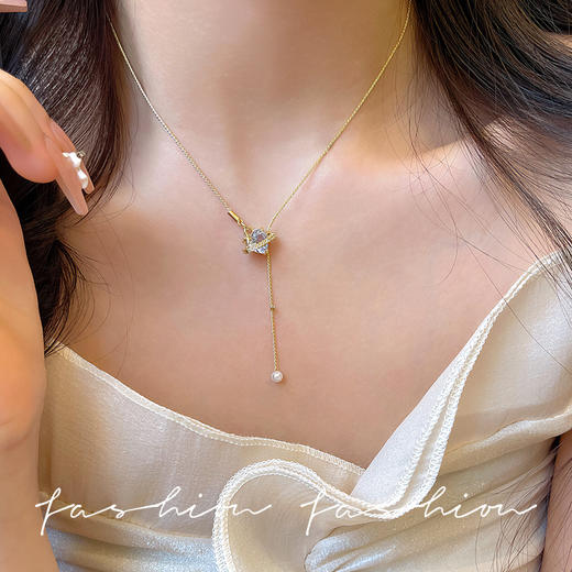 【YW】无忧购39元5件设计感百搭气质爱心款项链合集（截单后3-5天发货) 商品图8