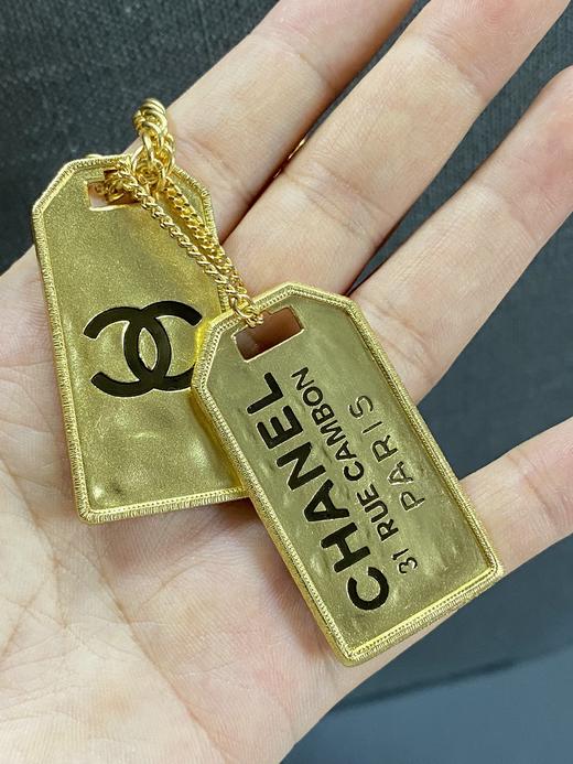 香奈儿 金色双金牌毛衣链登机牌项链 中古系列陈伟霆同款（ZS*XJ） 商品图4