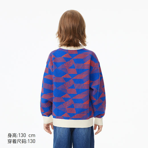 【MQD】童装男童拼色满版毛衣秋冬儿童中大童洋气保暖针织衫 商品图3