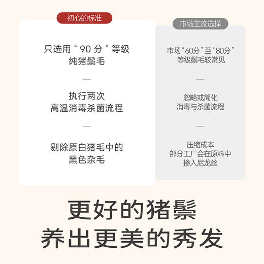 初心| 蓬蓬梳猪鬃榉木 商品图5