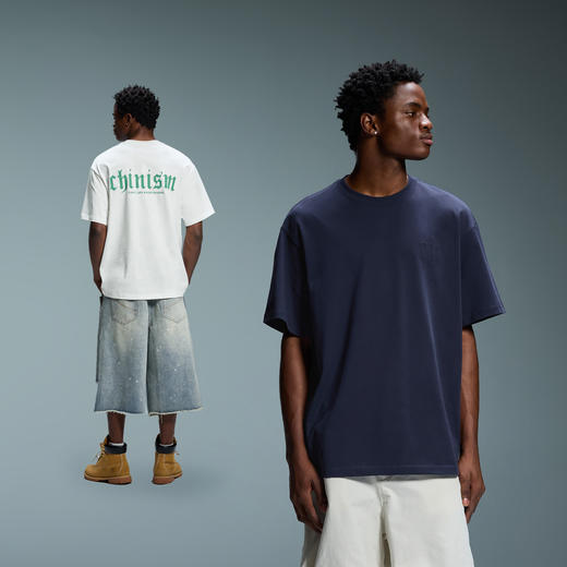 【商场同款】CHINISM赤尘 立体钢印短袖T恤男夏季纯棉透气半袖 商品图4