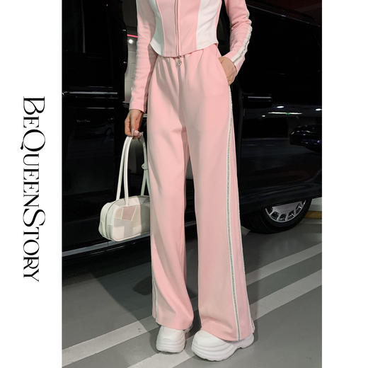 【孤品样衣，不退不换】【甜心教练】气质女装高级感时尚休闲撞色秋款运动套装 商品图4