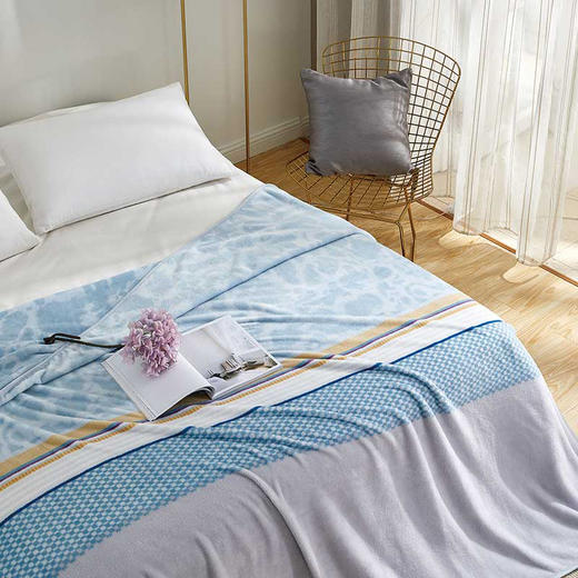 罗莱T 罗莱临风听海法兰绒毯 150×200cm 商品图1