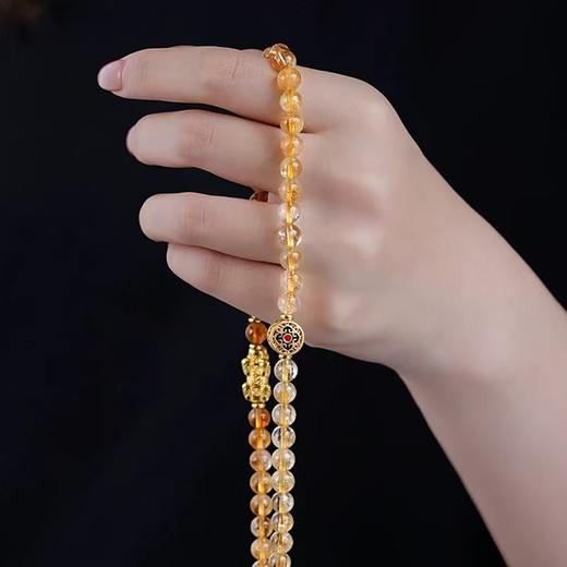 吉瑞如意手串 黄水晶貔貅手串 商品图2