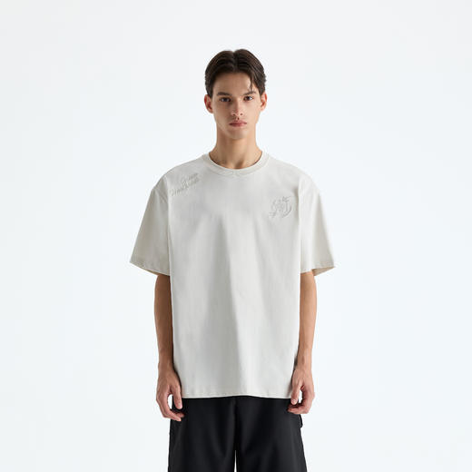 【凉感】CHINISM赤尘 花卉刺绣短袖T恤男2025夏季男士速干半袖 商品图0