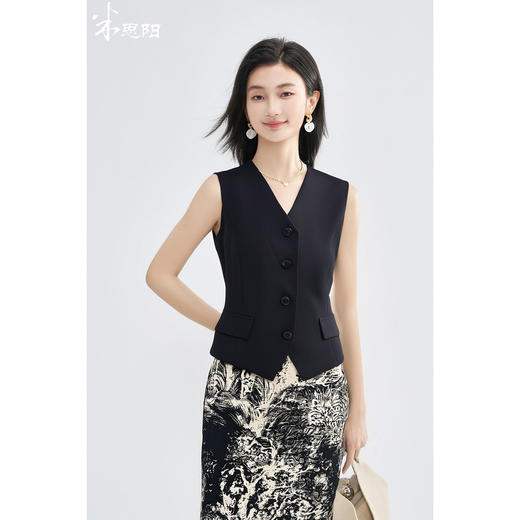 【气质马夹】女秋季时尚高级感洋气通勤显瘦无袖百搭马夹4306 商品图0