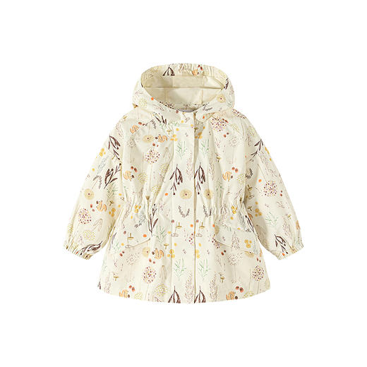 【小软皮三防】迷你巴拉女童儿童宽松收腰连帽外套2025秋新品 商品图4