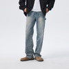 CHINISM赤尘 浅色直筒牛仔裤男水洗休闲长裤新款美式宽松男士裤子 商品缩略图0