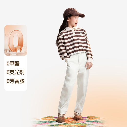 女童翻领长袖针织衫秋季新款安奈儿童装EG531511 商品图2