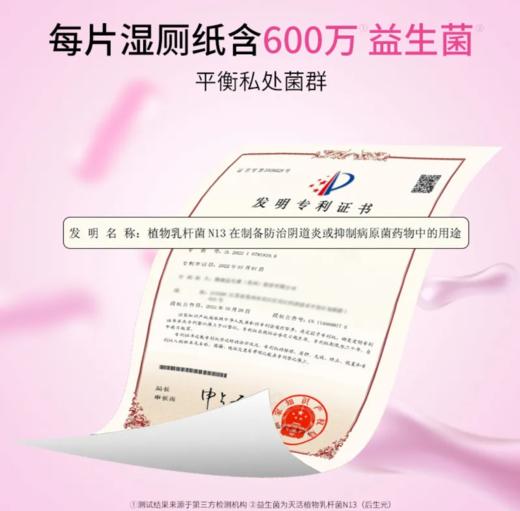 洁比兔益生菌湿厕纸独立包装便携式女性私处专用 商品图3