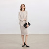 IWY/气质高级感西服外套女米杏色通勤上班西装连衣裙两件套裙C2344+Q1439 商品缩略图1