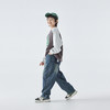 预售3.27发 蓝汽水2025年秋季新款亲子装中大男童假口袋牛仔裤复古直筒阔腿裤 商品缩略图4