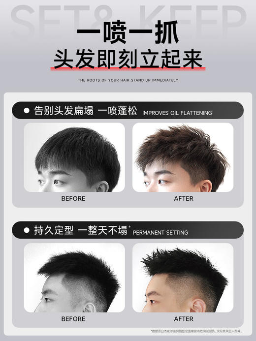 杰威尔发胶喷雾头发发型定型男士清香啫喱水膏泡沫发蜡自然蓬松发泥女 商品图1