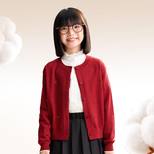 女童开衫秋季新款安奈儿童装EG534538 商品图1