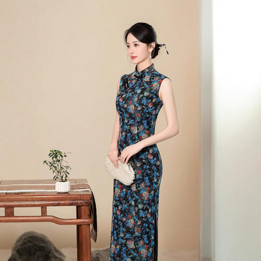 老上海旗袍雍容典雅高级改良新中式WC8655 商品图3