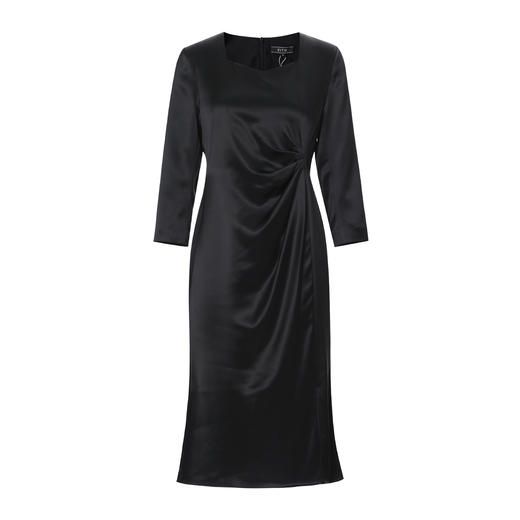 EITIE爱特爱秋季新款气质粉色收腰显瘦连衣裙7907622 商品图10