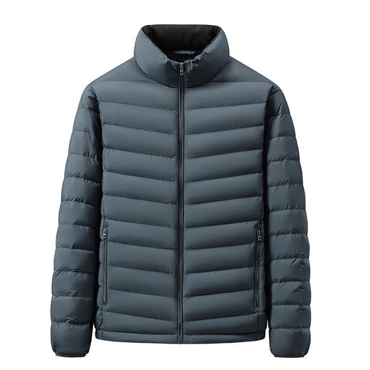 【DK】大依优型大码男装立领轻薄羽绒服男秋冬保暖加肥加大码运动服男士户外 商品图1