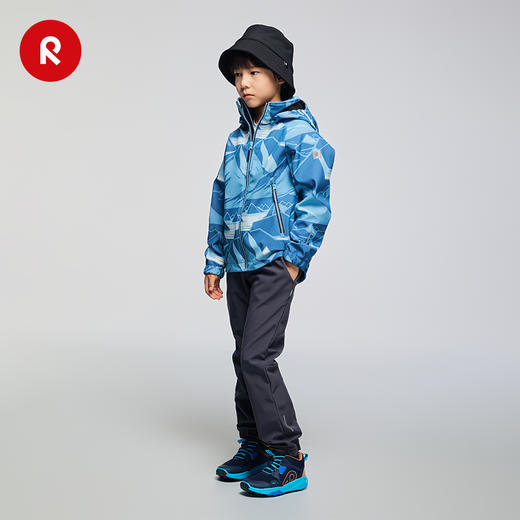 芬兰reima2025男女儿童拒风拒水抓绒保暖舒适运动软壳长裤子 商品图2