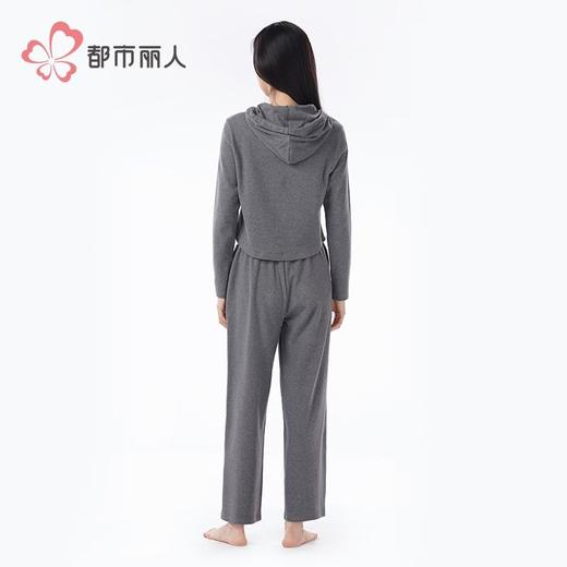 都市丽人睡衣40支棉混纺双面拉烫染家居服长袖长裤棉质套LHH1J8 商品图8