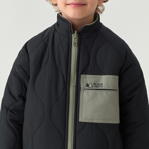 马克珍妮男童双面穿撞色夹棉外套2025秋冬新款551591 商品图4