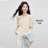 【08/12新品】熙世界新中式国风套装女2025夏装新款珠片刺绣马甲天丝衬衫两件套 商品缩略图3