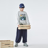 蓝汽水25年秋季新款亲子装中大男童纯色圆领卫衣美式山系印花上衣 商品缩略图4