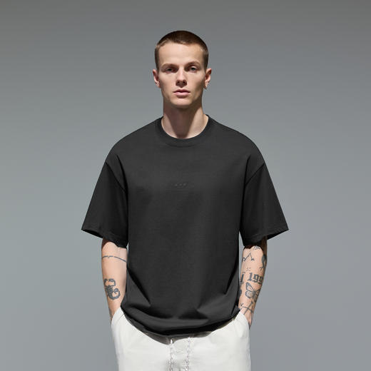 【商场同款】CHINISM赤尘 发泡印花t恤男夏季纯棉男士休闲短袖 商品图1