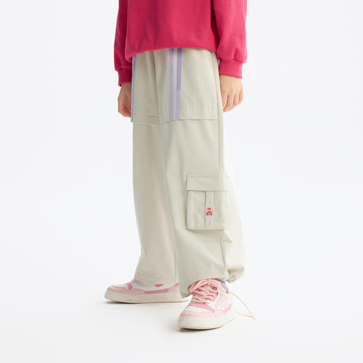 【MQD】女童裤子2025春季新款儿童阔腿裤假两件工装裤宝宝休闲裤 商品图2