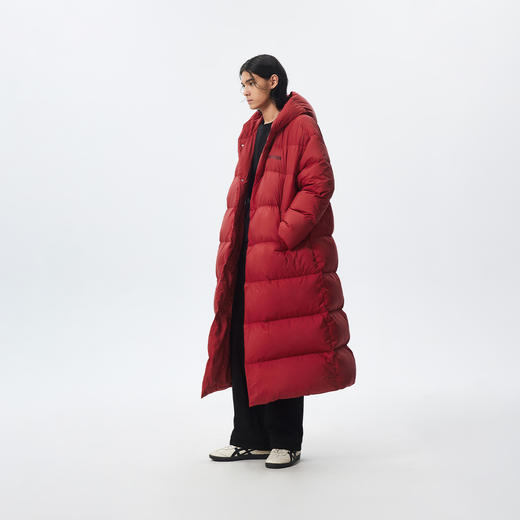 CHINISM赤尘 大廓形过膝长款羽绒服男冬季加厚保暖男士连帽外套 商品图0