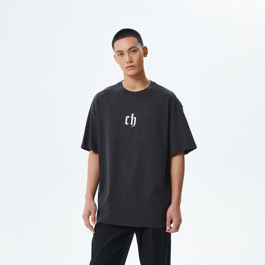 【商场同款】CHINISM赤尘 重磅水洗做旧短袖T恤男夏季新款半袖 商品图0