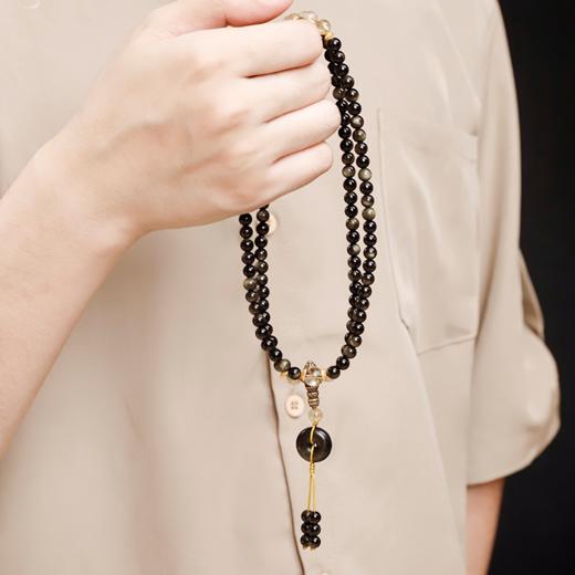 【下单即赠12mm黄水晶手串】珠宝级墨西哥猫眼金曜石首饰 ，稀世珍品，墨韵金辉，金光璀璨，灵动永恒 商品图6