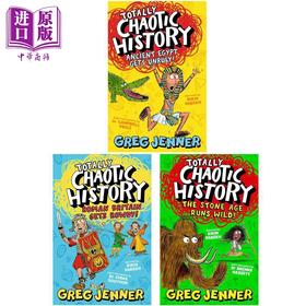 预售 【中商原版】混乱的历史 3册 Totally Chaotic History 古埃及大失控+罗马不列颠大暴走+石器时代大混乱 英文原版儿童历史读物