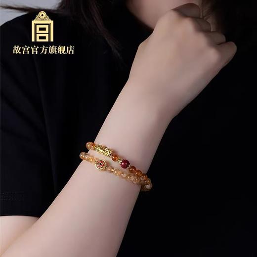 吉瑞如意手串 黄水晶貔貅手串 商品图0