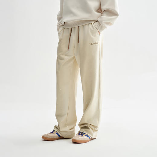 CHINISM折扣季 水洗泼墨纯棉休闲裤男2025春季新款卫裤直筒裤子 商品图2