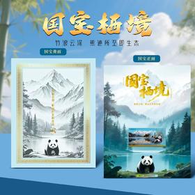 【中国邮政】国宝大熊猫荧光藏书票（限量狮子号8888含金粉邮票）