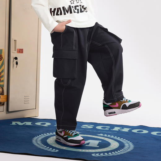 【MQD】童装男童休闲裤春秋季款儿童工装风百搭简约长裤洋气裤子 商品图3