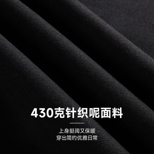 CHINISM赤尘 重磅430G黑色西裤男春秋美式直筒休闲裤男士宽松裤子 商品图1