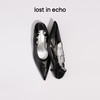 lost in echo2025早秋新真皮小猫跟浅口手工高跟鞋芭蕾舞尖头单鞋 商品缩略图0