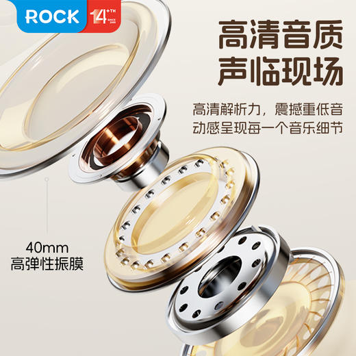 ROCK O3降噪头戴蓝牙耳机 商品图2