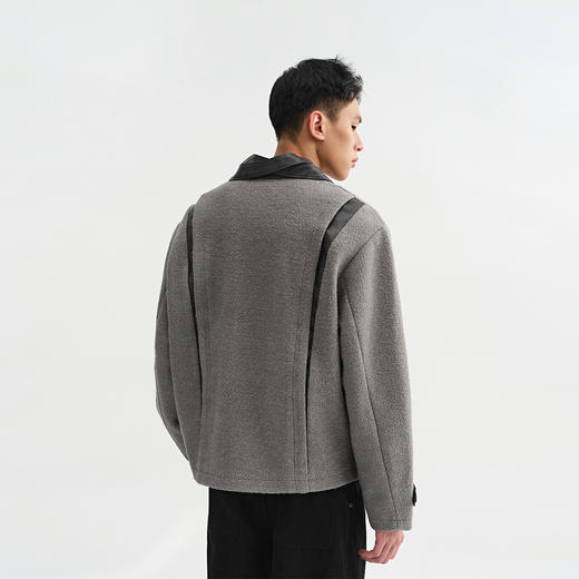 CHINISM赤尘 重磅750G毛呢外套男冬季新款美式复古男士休闲夹克 商品图4