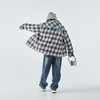 预售3.29发 蓝汽水25年秋季新款亲子装中大男童经典格纹衬衫撞色纽扣印花上衣 商品缩略图4